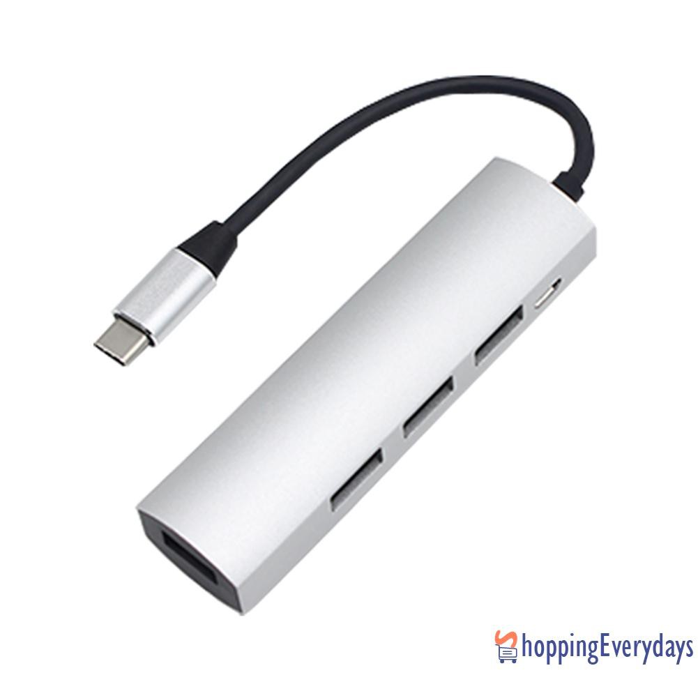 Bộ HUB chuyển đổi chia USB 3.1 Type-C sang 3 USB2.0 và USB3.0 5Gbps 480Mbps 4 trong 1