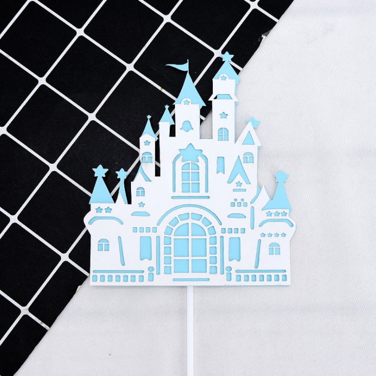 Topper Cake - Que Cắm Thẻ Giấy Trang Trí  Bánh Sinh Nhật, Bánh GATO, Món Ăn - Lâu Đài Cổ Tích Disney