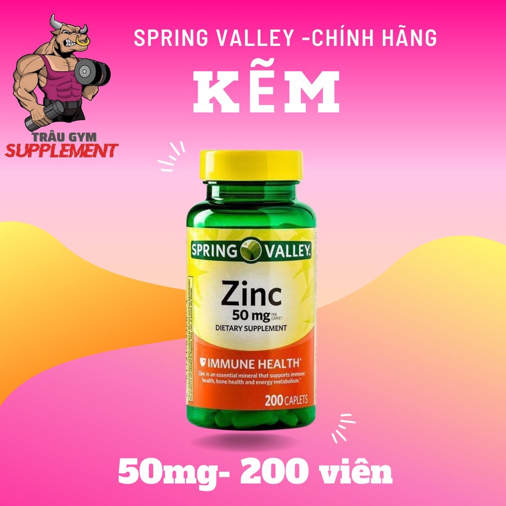 Spring Valley – Zinc 50mg – 200 viên