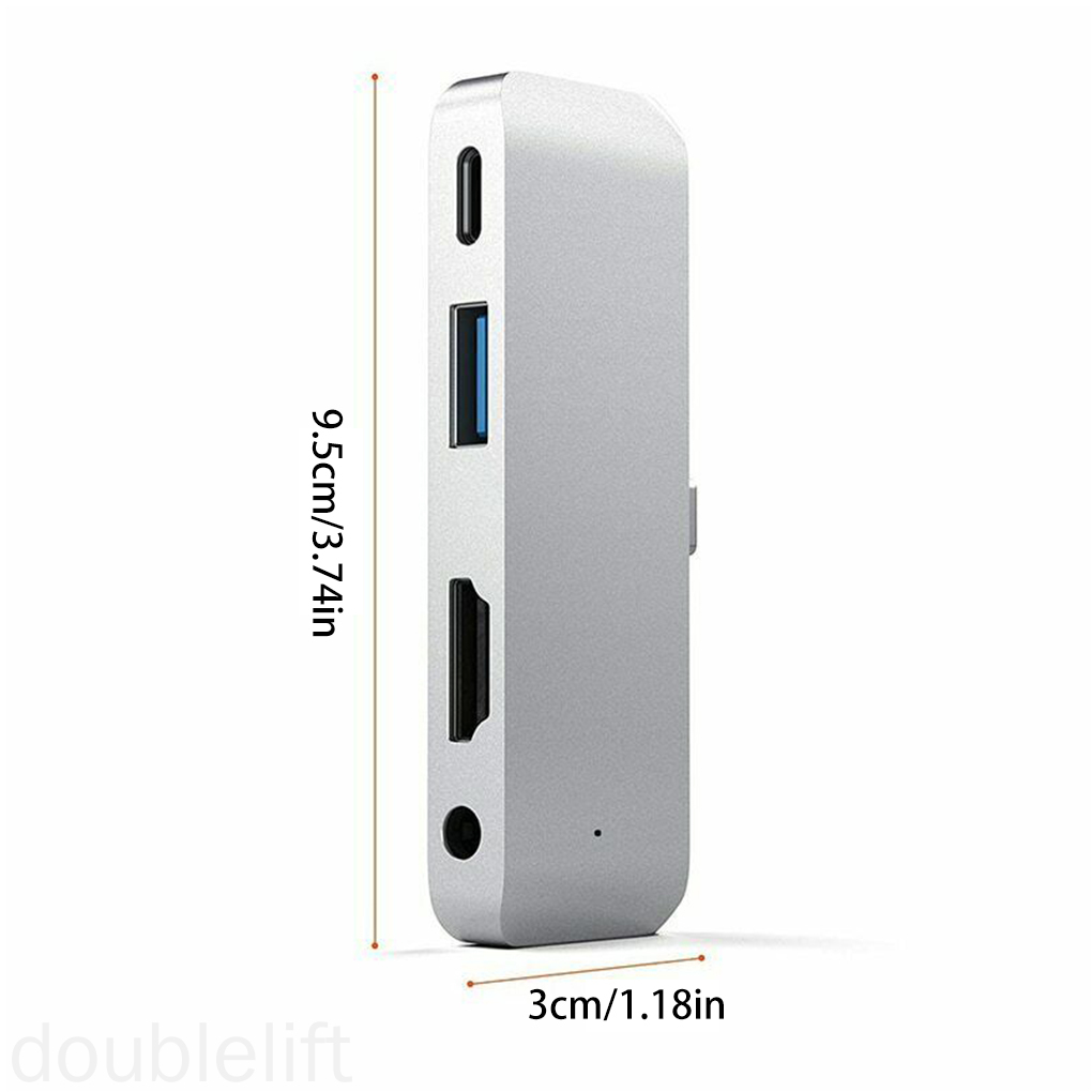 Bộ Chia Cổng Âm Thanh Usb Pd 3.5mm Cho Ipad Pro 2018