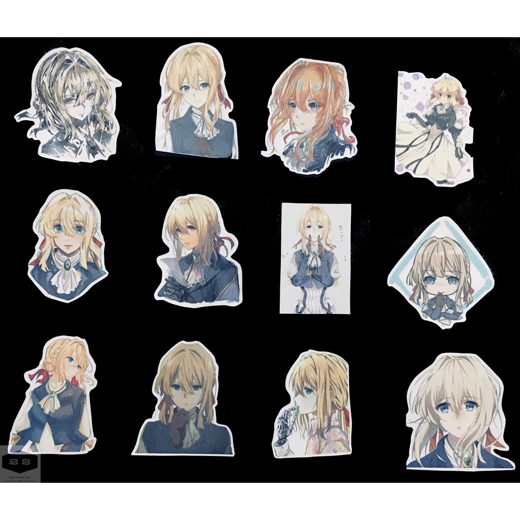 Bộ hình dán - sticker anime Violet Evergarden - Búp Bê Ký Ức