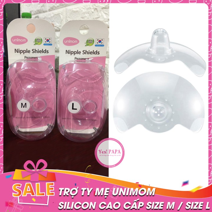 Trợ ty mẹ UNIMOM làm từ silicone cao cấp / Size M / Size L