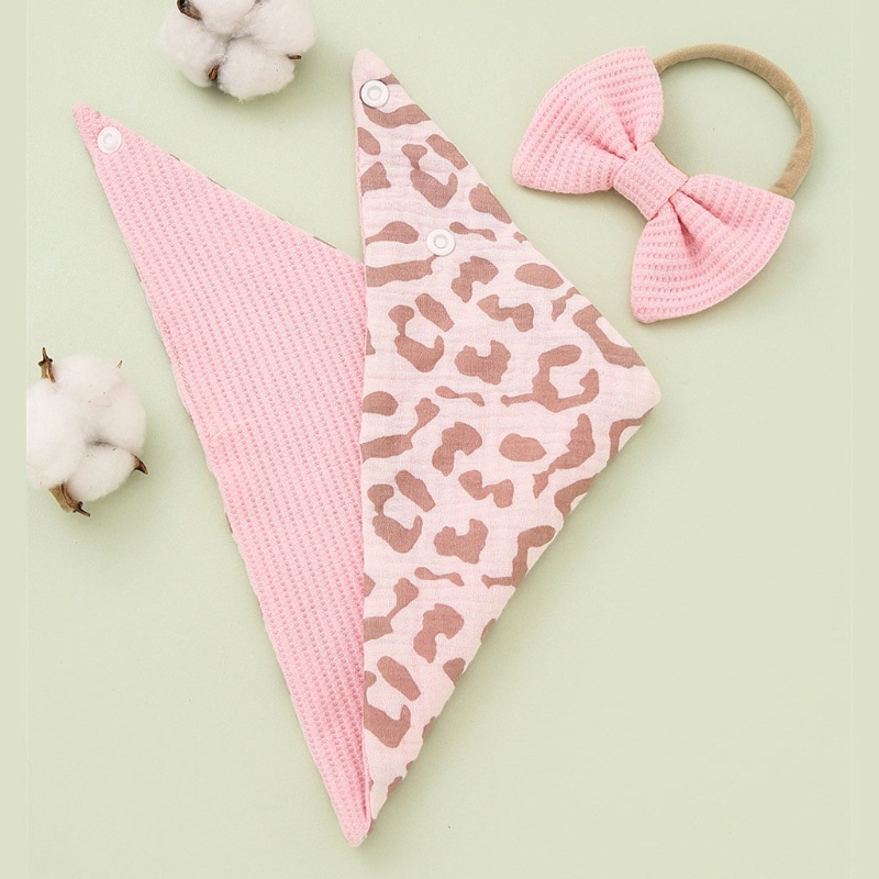 Set 2 Băng Đô Nơ Co Giãn Xinh Xắn Cho Bé Gái