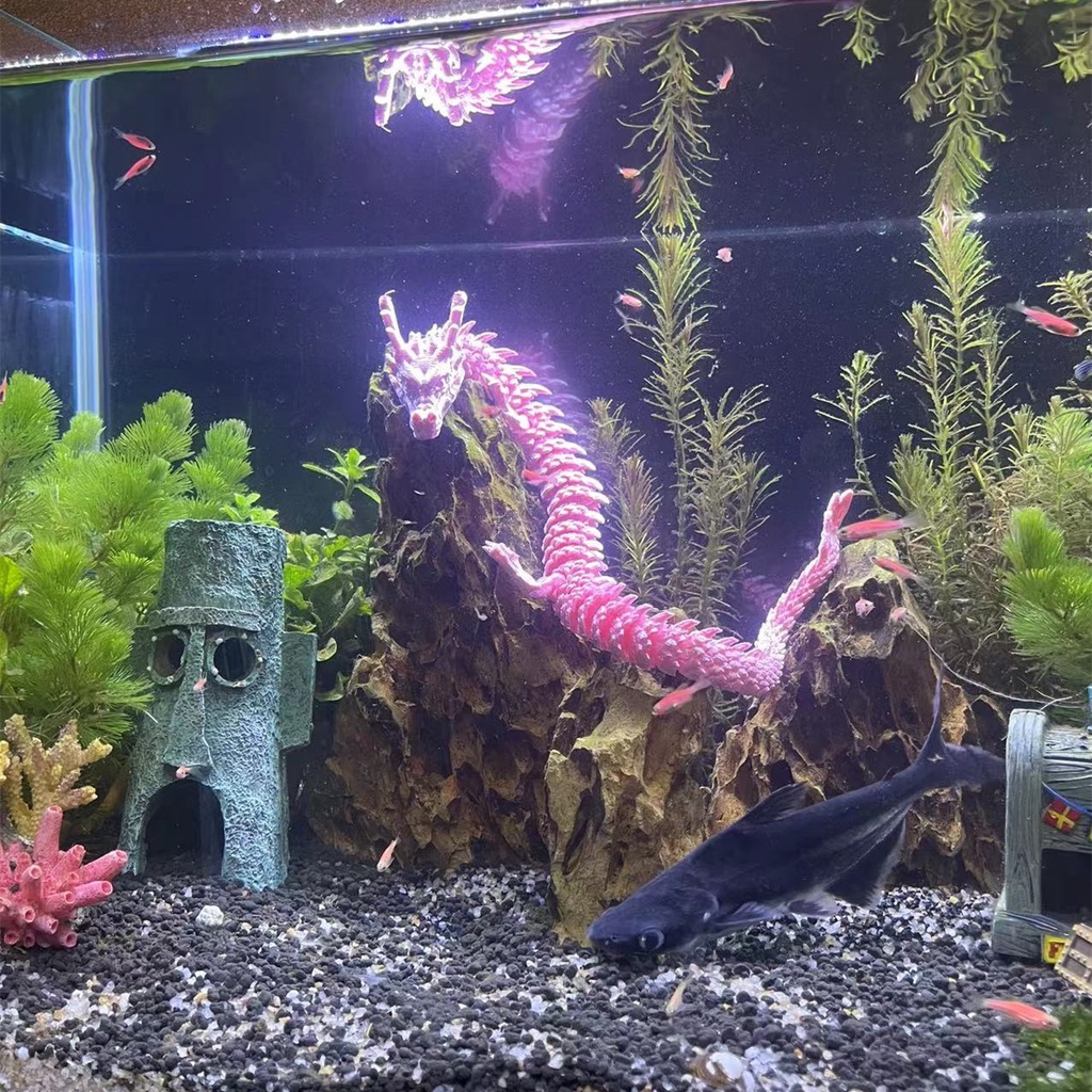 Trang Trí Hồ Cá Thủy Sinh Rồng 3D - Dragon