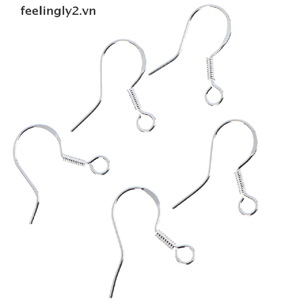 Bộ 50 Bông Tai Mạ Bạc Hình Quả Bóng DIY