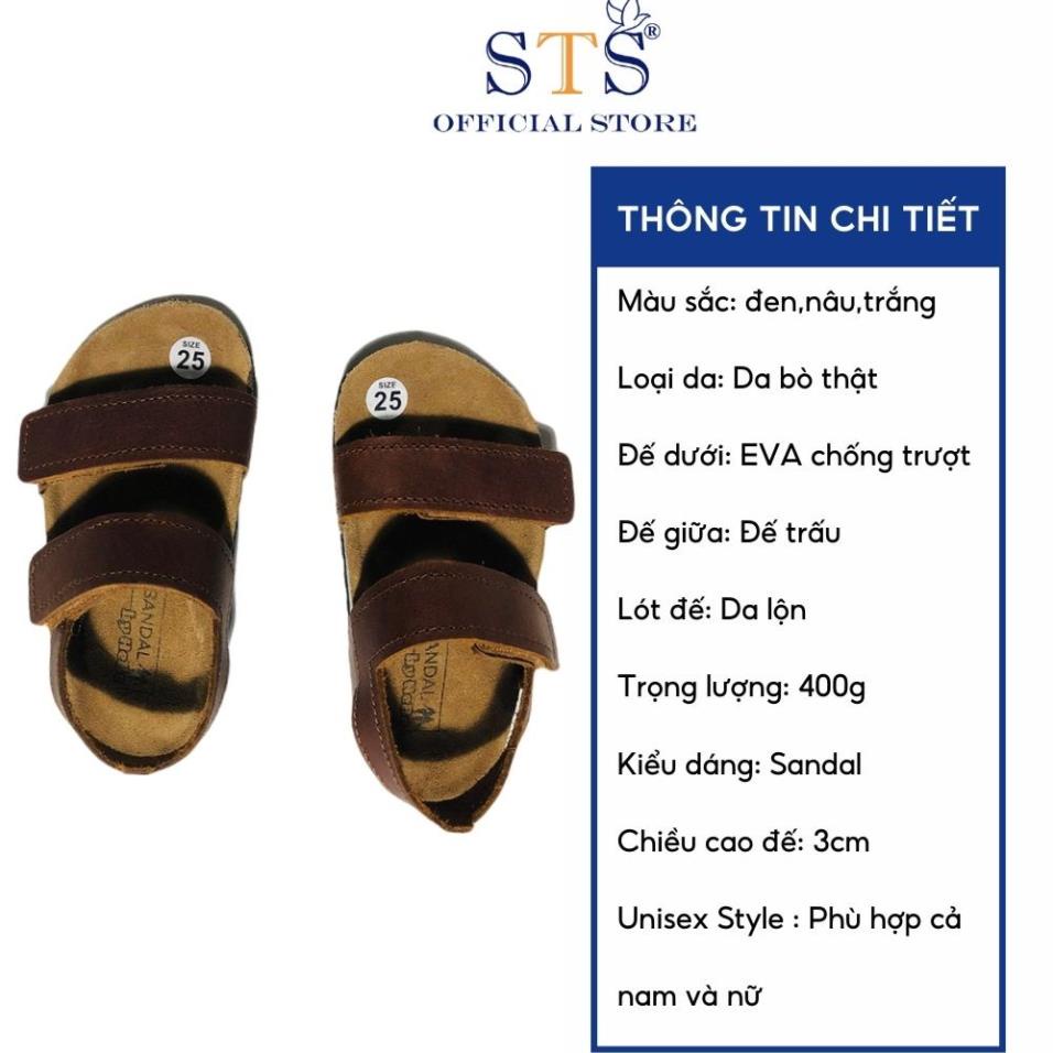 Giày Sandal Trẻ Em Bioline đế trấu quai dán cao cấp êm ái cho bé mã STK07 BH 6 tháng