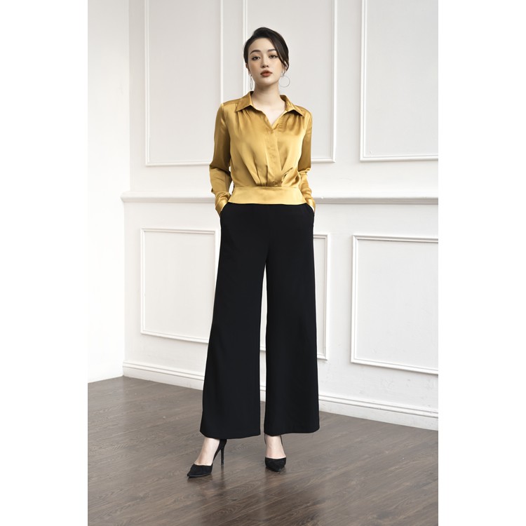 Quần Suông Dài, Ống Rộng Nữ Kiểu Dáng Công Sở Clara Mare - TRS3002