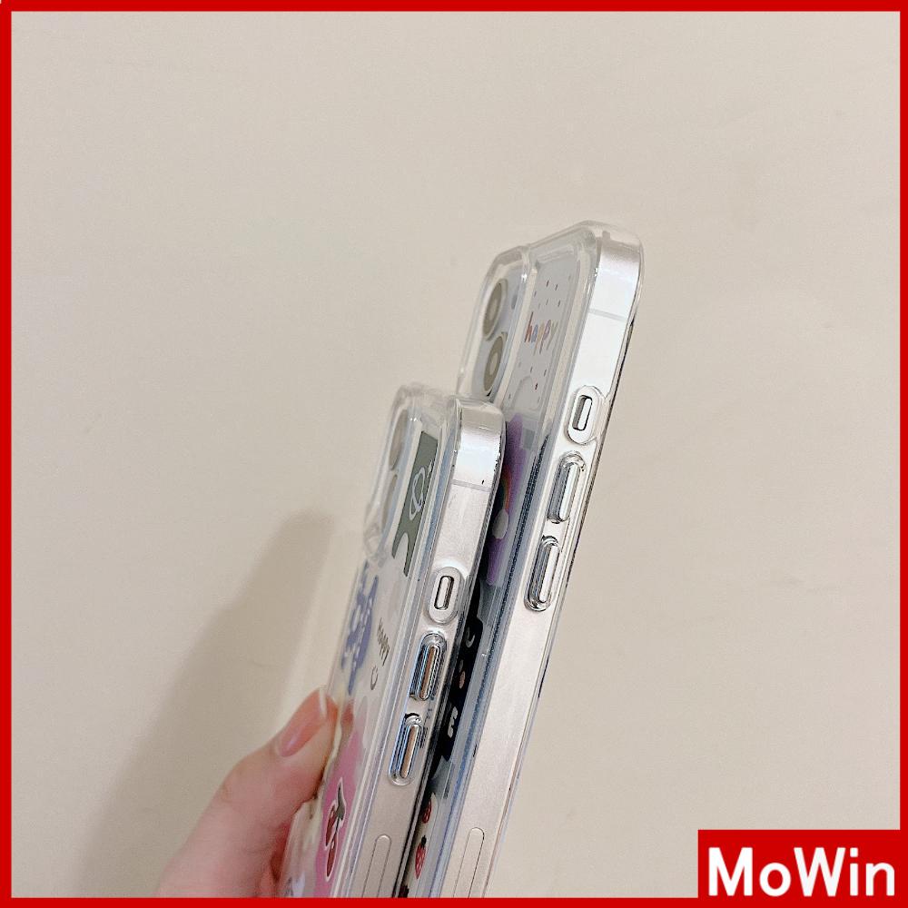Ốp điện thoại TPU mềm họa tiết dễ thương chống sốc thích hợp cho iPhone 13 Pro Max12 Pro Max/11/7 Plus