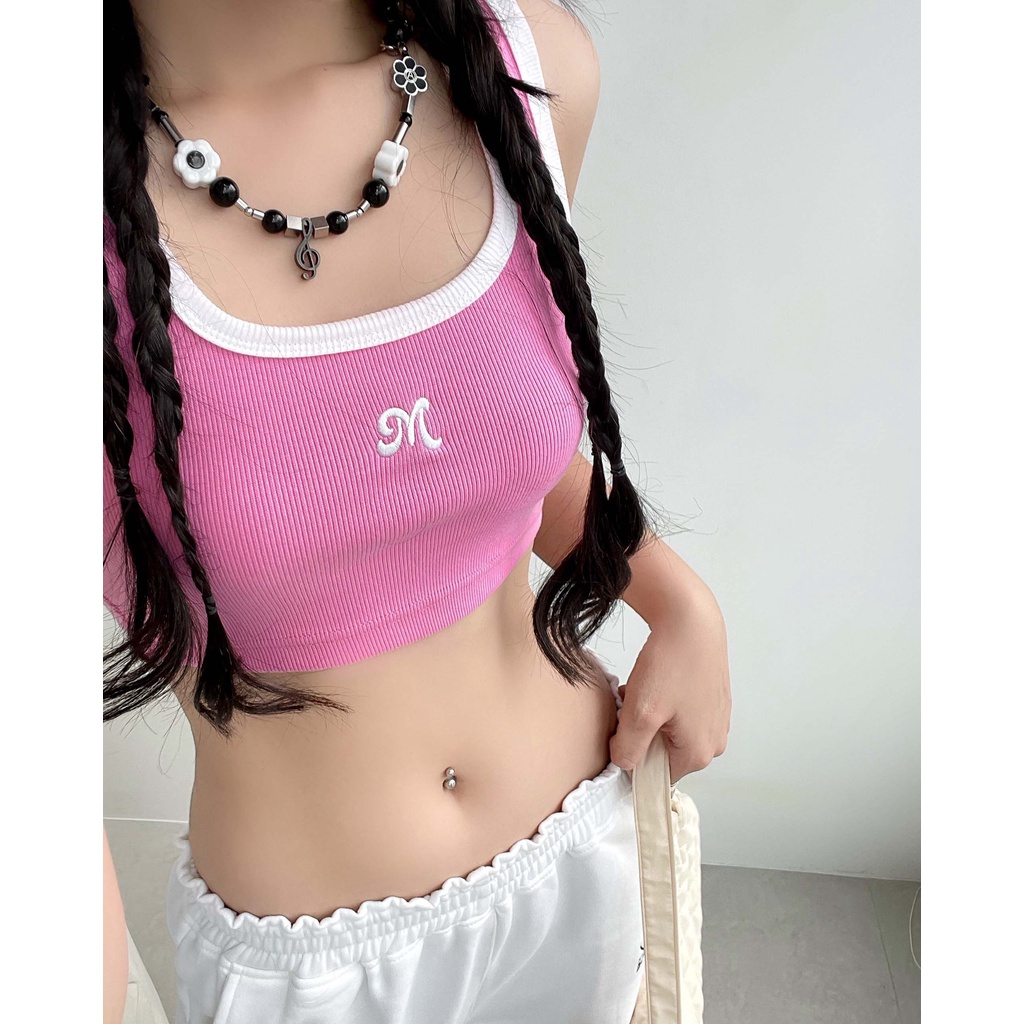 Áo croptop thun ba lỗ MONÁ - KABI | BigBuy360 - bigbuy360.vn