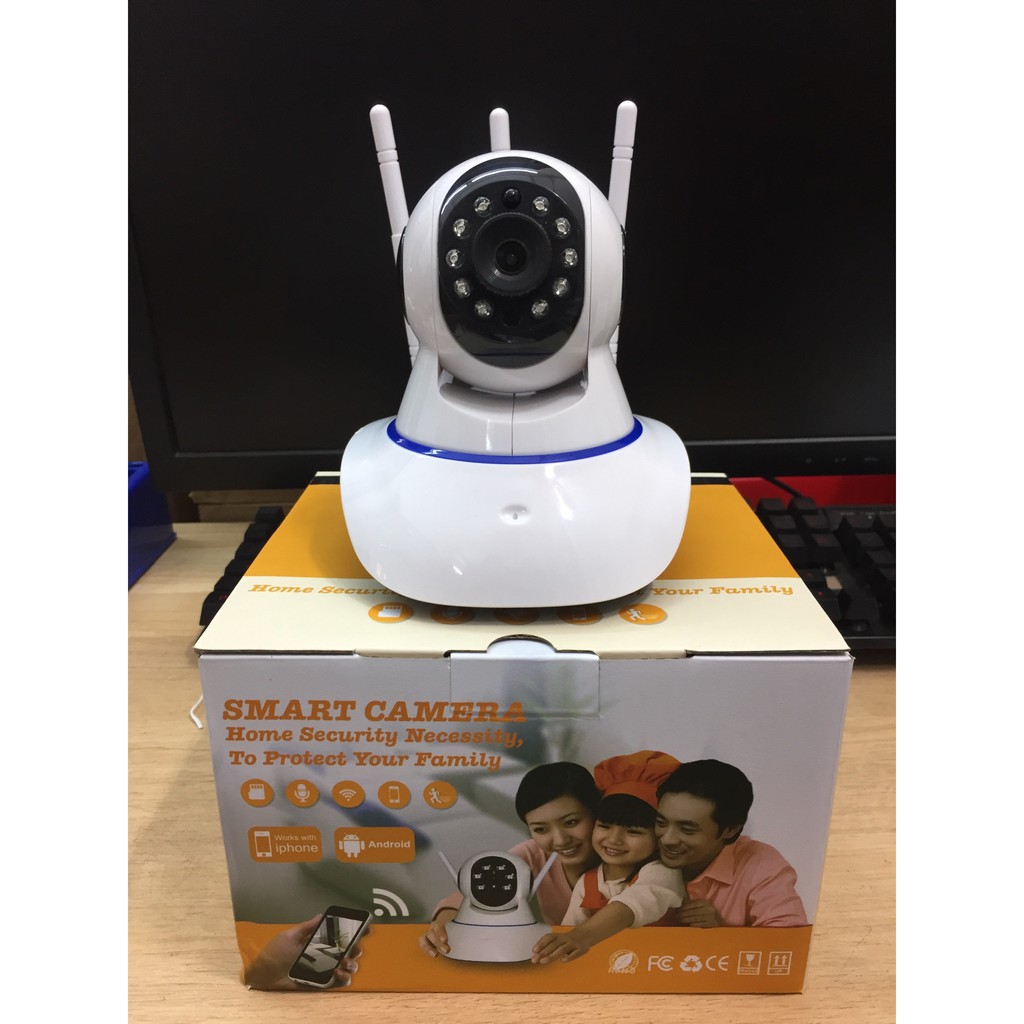 Camera IP xoay 360 độ 3 ăng ten LiveYes