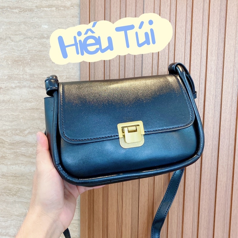 Túi đeo chéo kẹp nách khóa gập dáng thuyền thời trang kiểu Pháp retro Hiếu Túi 309