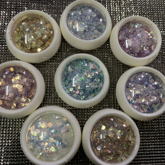 Sét 8 hũ Nhũ trang trí móng 50k