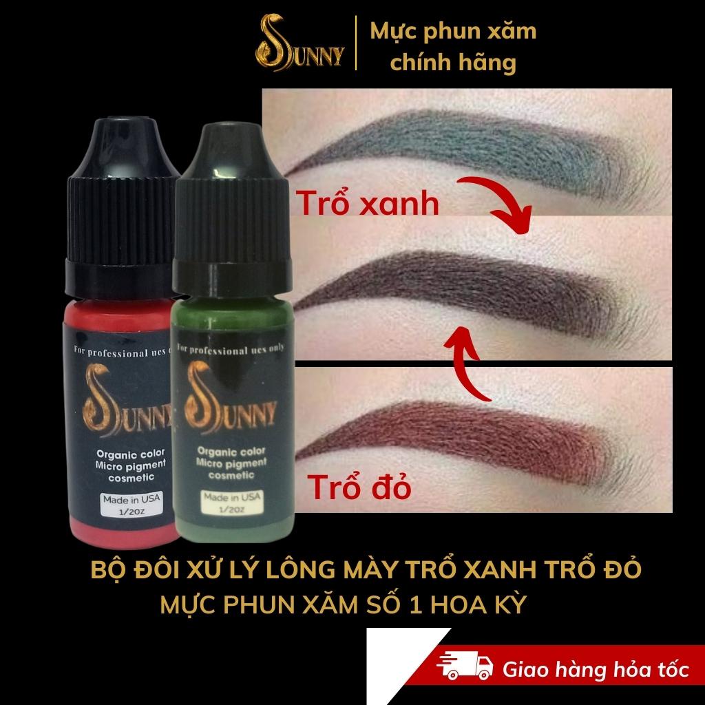 Mực xử lý trổ xanh, trổ đỏ lông mày, Mực phun xăm hữu cơ bám nhanh , bong đậm