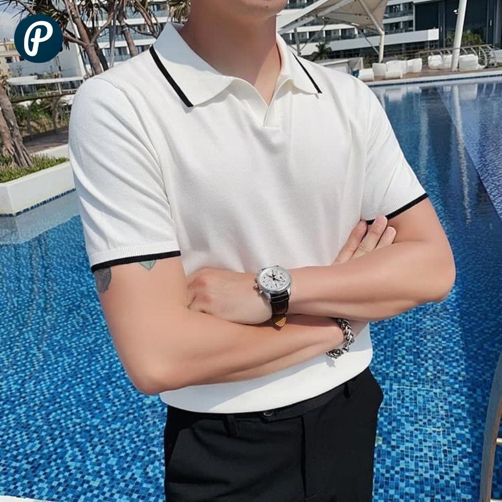 Áo Polo Nam Cổ Bẻ Rafic PoloPlesure Vải Cotton Xuất Xịn Chuẩn Form Sang Trọng Thanh Lịch