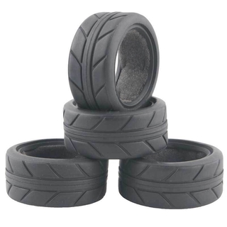 4pcs racing speed rubber sponge liner grip tires tyre blo 1:10 on-road car 6087
