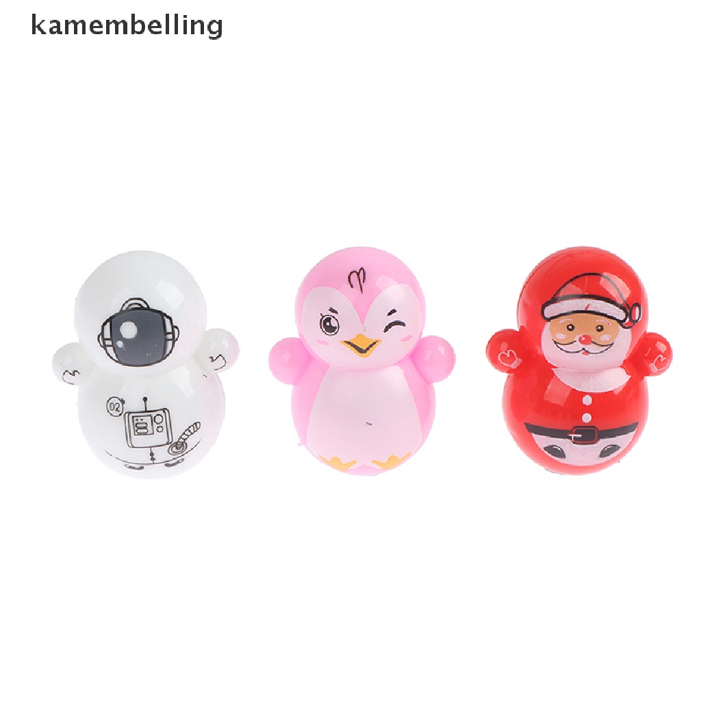 Set 10 Đồ Chơi Lật Đật Mini Giúp Giảm Căng Thẳng Họa Tiết Hoạt Hình Vui Nhộn