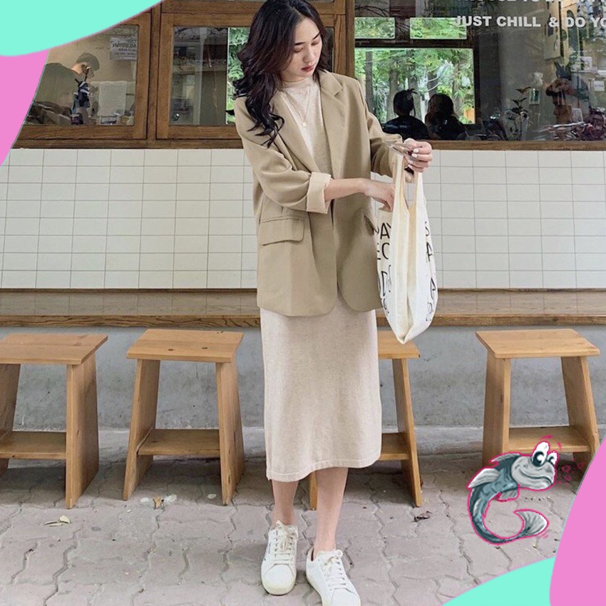 Áo blazer 2 lớp phong cách Hàn quốc - Áo vest nữ khoác ngoài