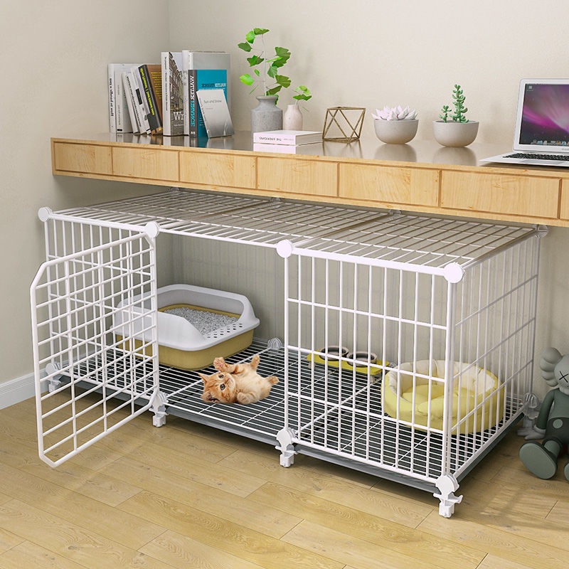 Chuồng mèo nhỏ hộ gia đình trong nhà không chiếm khu vệ sinh tích hợp vật nuôi mèo nhà mèo nhà mèo nhà biệt thự