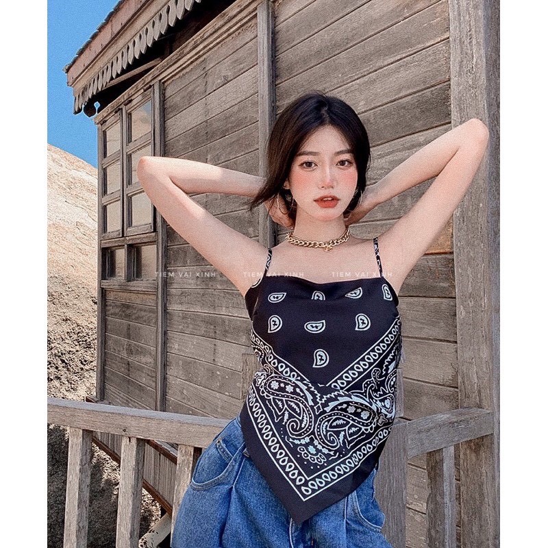 Áo Yếm Nữ 2 dây Siêu Hot Hit  Hàng 2 Lớp Có mút ngực, Dây áo Điều Chỉnh Được