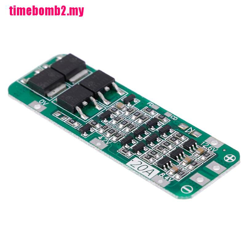 Bảng Mạch Sạc Pin Lithium 18650 Hlh 3s 20a Pcb Bms 12.6v