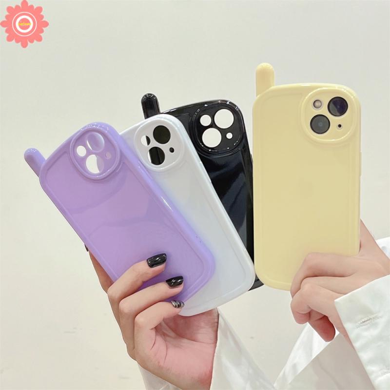 Ốp Điện Thoại TPU Mềm Màu Kẹo Phong Cách Retro Cho iPhone 11 12 13 Pro Max 11Pro 13Pro Max