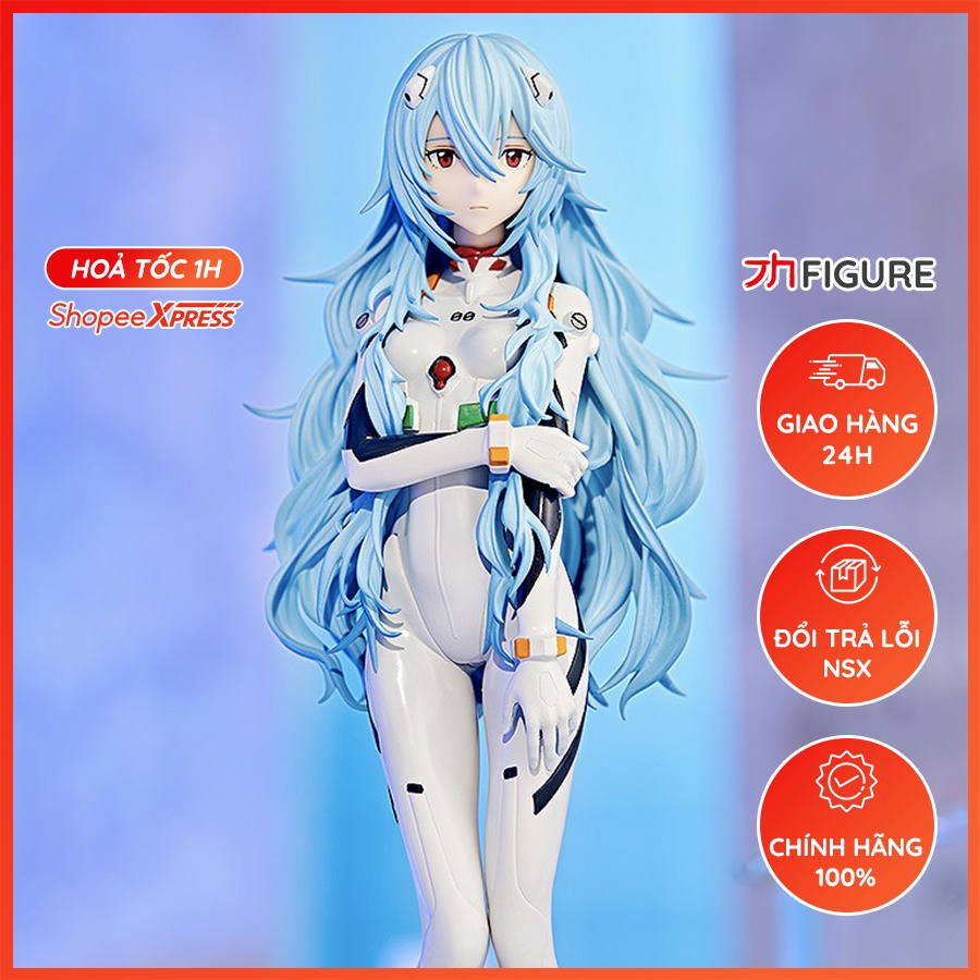 Mô Hình Figure Chính Hãng Anime Shin Evangelion, Ayanami Rei, Pop Up Parade, Long Hair Ver, Good Smile Company, Nhật Bản