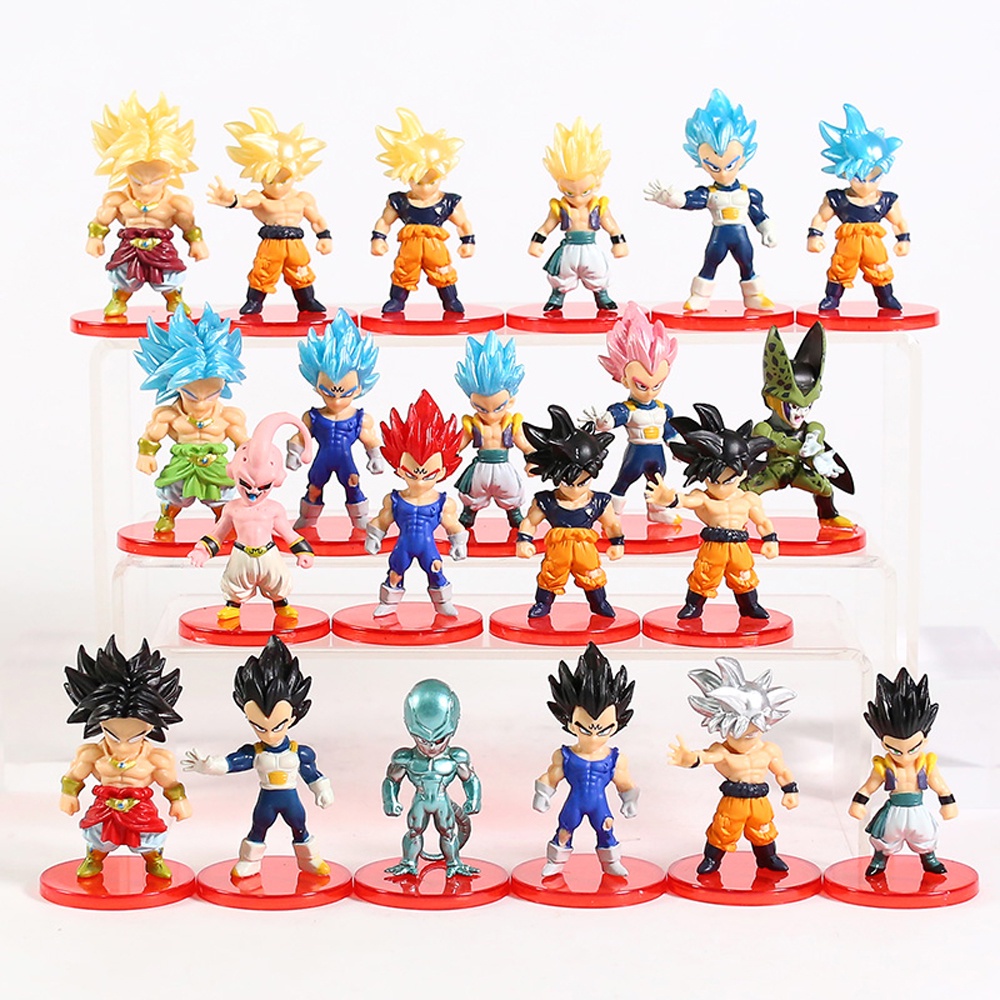 Set 16 Mô Hình Nhân Vật Son Goku Phim Dragon Ball Bằng Pvc