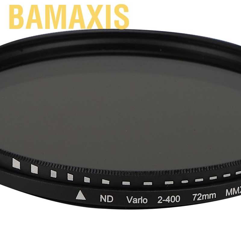 Bamaxis Lens Filter  Aluminum Alloy 72mm ND camera Optical Glass ND2‑400 For Canon/For Nikon/For Sony/For Pentax/For Olympus/For Fuji