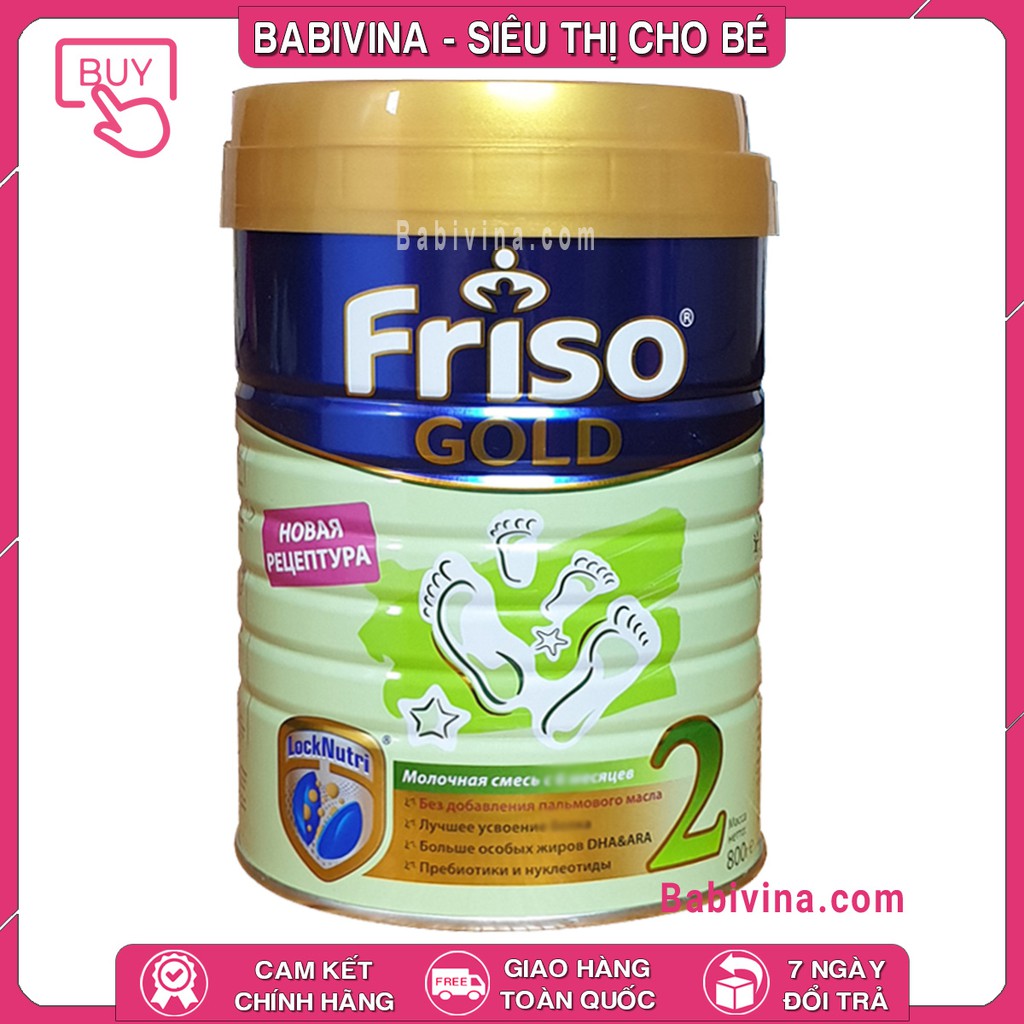 [CHÍNH HÃNG] Sữa Friso Gold Nga Số 2 800g | Date Mới Nhất, Giá Tốt nhất | Nội Địa Nga, Frisolac, frisogold