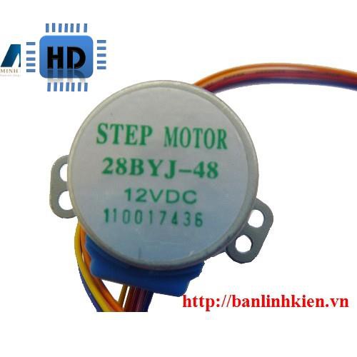 [HD] Động Cơ Bước 12V STEP MOTOR 28BYJ-48 12VDC Zin