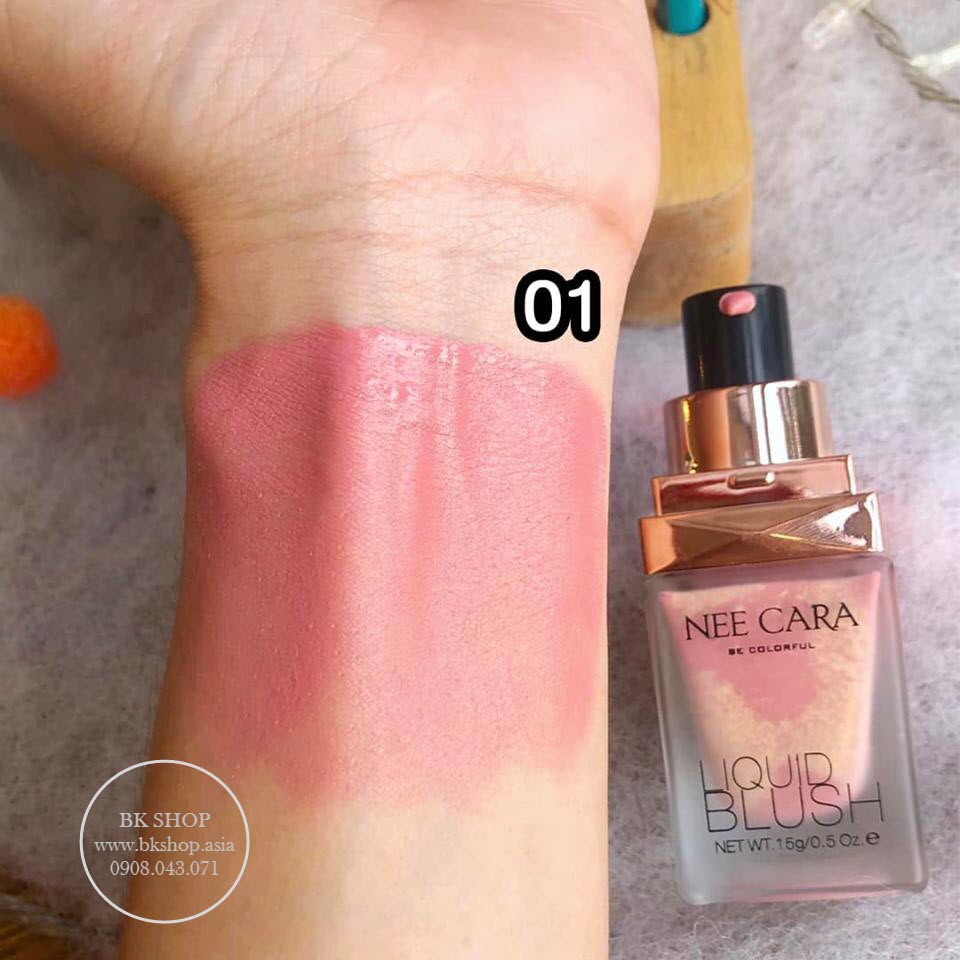 MÁ HỒNG DẠNG KEM NEECARA LIQUID BLUSH N165 CHÍNH HÃNG - 3421