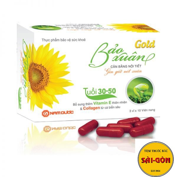 Bảo Xuân Vàng - Bảo Xuân Gold hộp 30 viên
