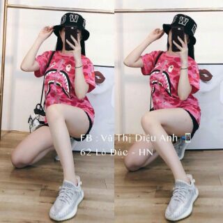 Áo váy dáng rộng _ áo cá mập