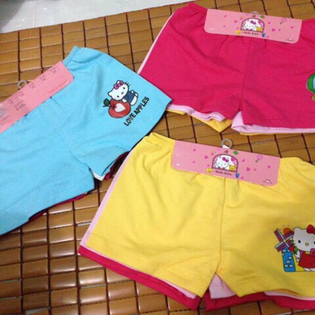 ( FOLLOW SHOP) Quần Chip Đùi bé gái Hello Kitty Cho Bé ĐỦ SIZE