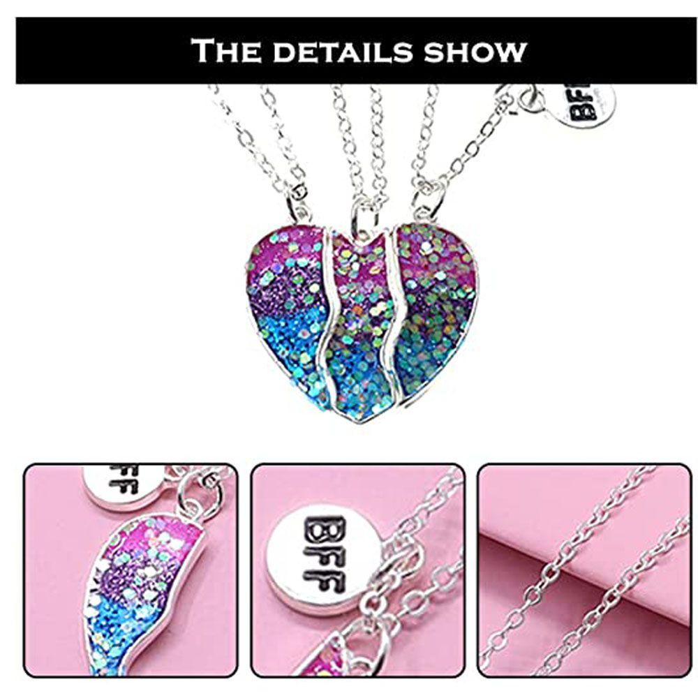 Vòng cổ Mặt Trái Tim Đính Kim Sa Lấp Lánh Thời Trang Cho Nữ