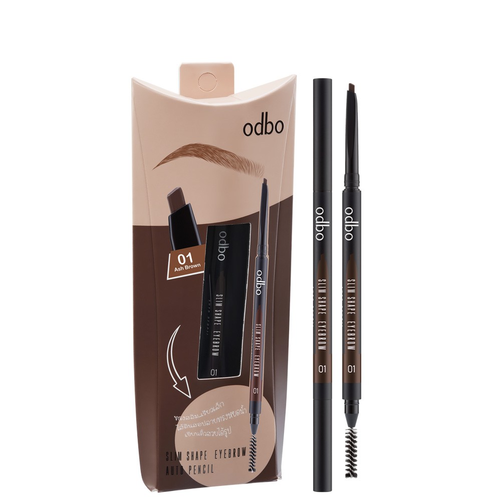Chì Kẻ Mày 2 Đầu ODBO Slim Shape Eyebrow Auto Pencil OD703 - Thái Lan