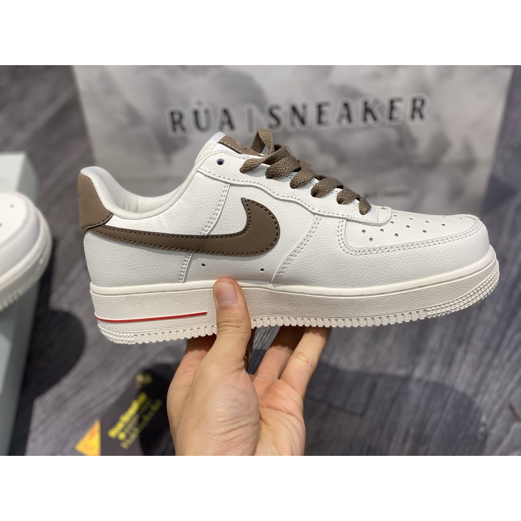Siêu Phẩm Giày Thể Thảo Sneaker AF1 Vệt nâu Móc nâu SIêu Xinh Cao Cấp Ảnh Thật + freeship + Tặng Tất