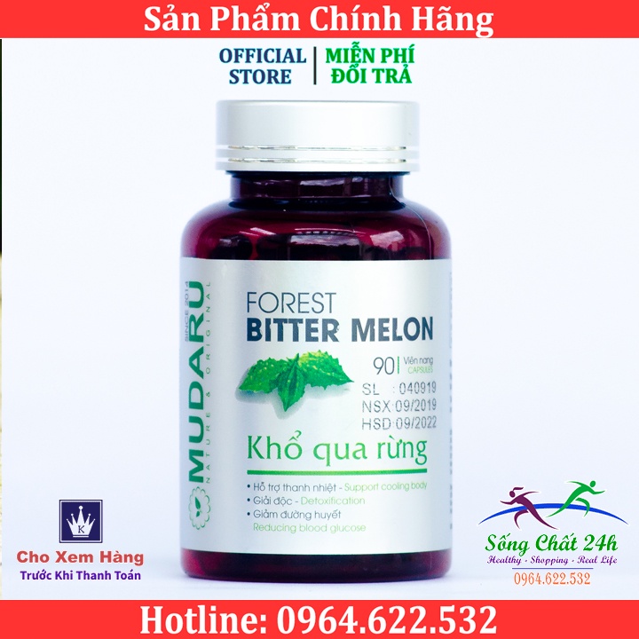 Viên Uống Khổ Qua Rừng Mudaru Hỗ Trợ Bệnh Tiểu Đường - Sống Chất 24h
