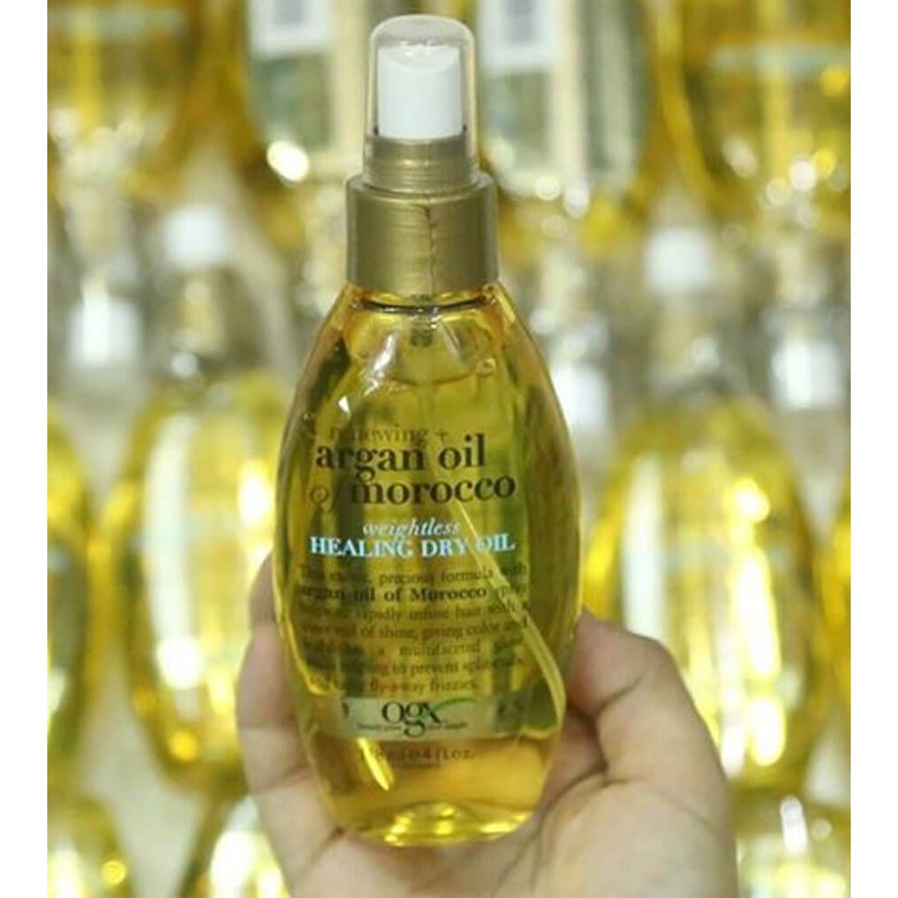 DẦU XỊT DƯỠNG TÓC RENEWING ARGAN OIL OF MOROCCO WEIGHTLESS HEALING DRY OIL 118ML