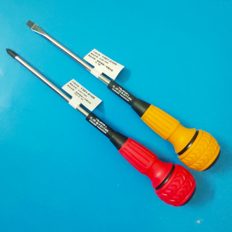 Tô vít TAJIMA Nhật cán tròn dài 246mm - Tua vít 2 cạnh và 4 cạnh 1301-0105, 1301-0108