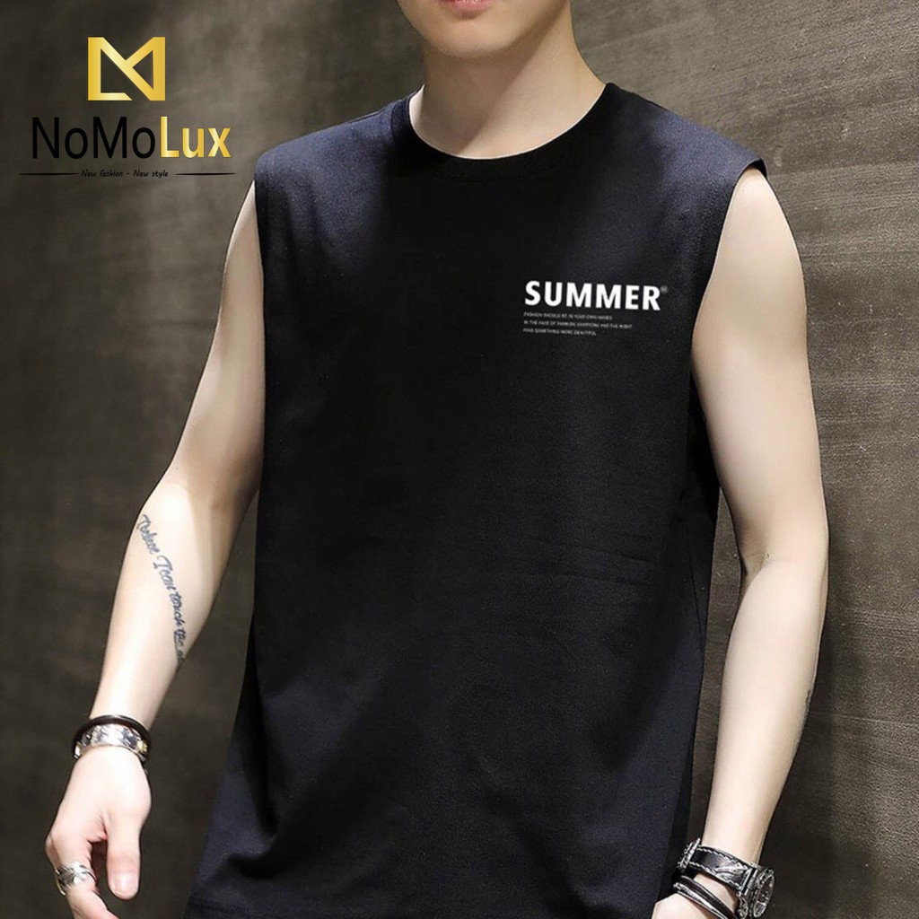 Áo ba lỗ nam nữ Summer 💢 Freeship 💢 Áo 3 lỗ thể thao NoMoLux mã HT011 - chất thun cotton mềm mát