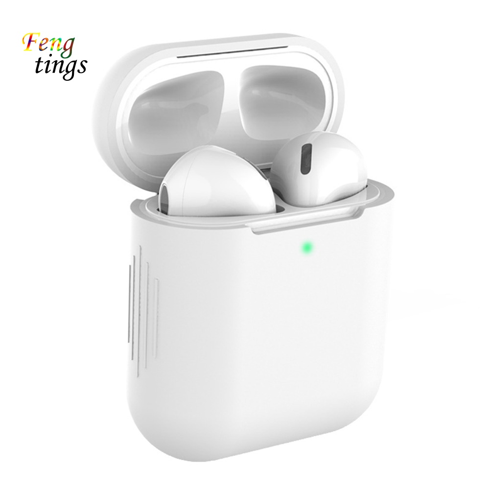 Vỏ Bảo Vệ Hộp Sạc Tai Nghe Không Dây Air-pods 1 2 Bằng Chất Liệu Silicon Chống Sốc
