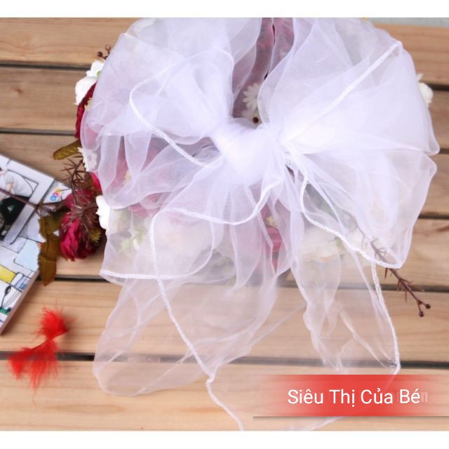 Khăn von trắng cho bé