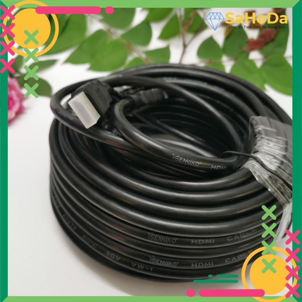 Cáp HDMI tròn đen 5M/ 10M /15M /20M Tròn chuẩn 1.4 Full HD