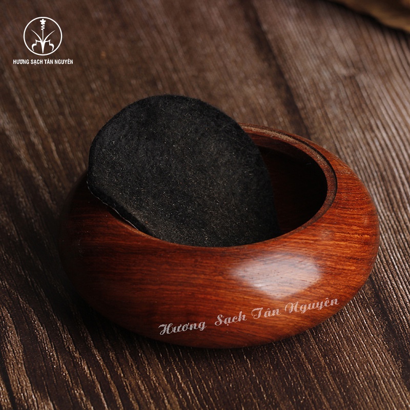Lư xông gỗ Tân Nguyên, lư đốt trầm, nắp rồng tinh xảo, dày dặn, TẶNG tấm lót chống nóng lư