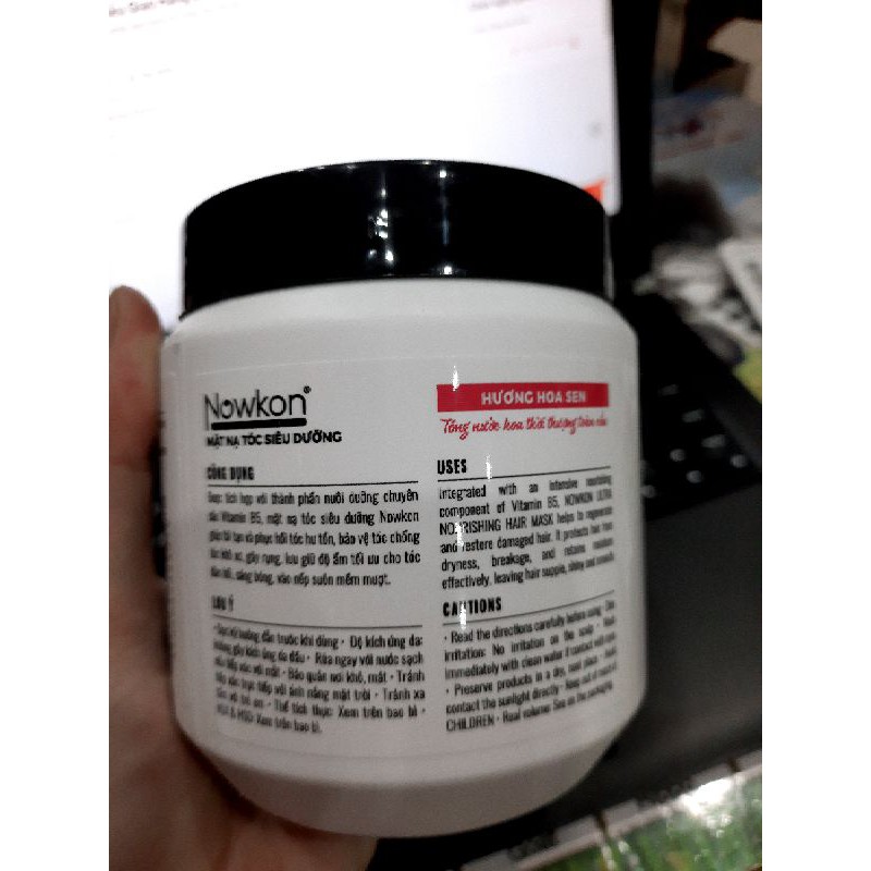 [Chính hãng] Hấp dầu NOWKON siêu mềm mượt, phục hồi tóc gãy rụng hương lựu, và hương sen giữ mùi lâu.