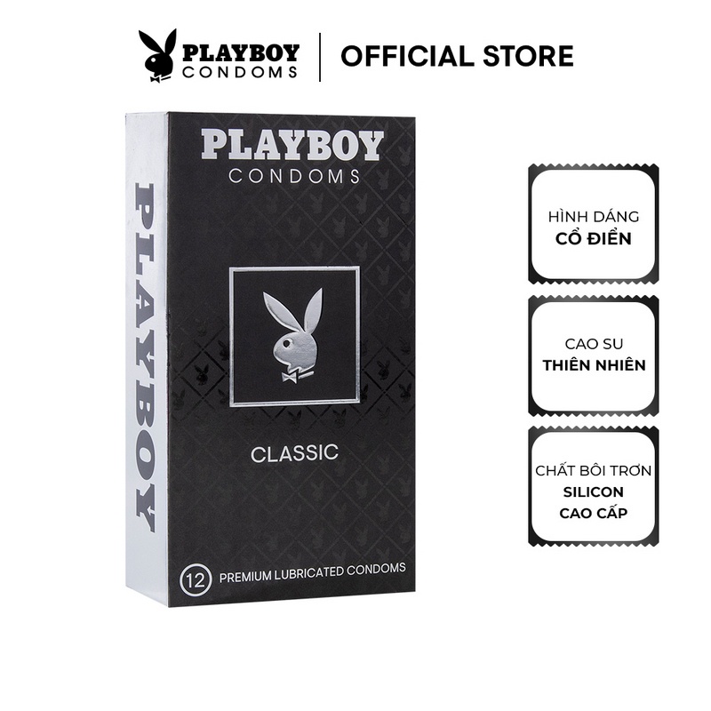 [Mã BMBAU50 giảm 7% đơn 99K] Bao Cao Su PLAYBOY Classic hộp 12 cái