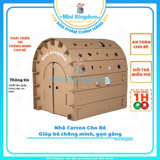Nhà Carton Cho Bé, Nhà Lắp Ghép Thông Minh, Cứng Cáp, An Toàn, Kích Thích Sáng Tạo - MINI Kingdom