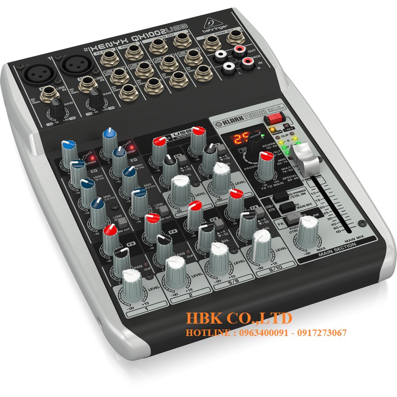 Bộ Trộn Âm Thanh- Mixer Behringer XENYX QX1002USB