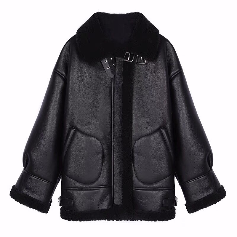 Áo khoác da chần bông MULVAN